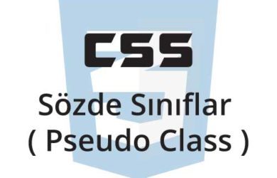 css sözde sınıflar (pseudo class))