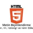 html-metin-biçimlendirme