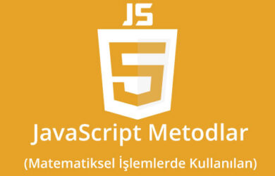 javascript metodlar matematiksel işlemlerde kullanılan